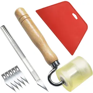 1Set Wallpaper Smoothing Tool,Wallpaper Tool Kit for Peel and Stick Wallpaper Hanging,Vinyl Backsplash Tile,Bathroom,Window Film