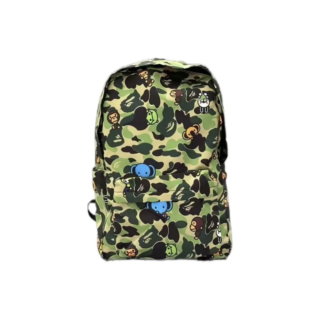 Cute Monkey Doodle Backpack – Fun Cartoon Schoolbag for Boys and Girls, Lightweight Casual Backpack for School and Daily Use