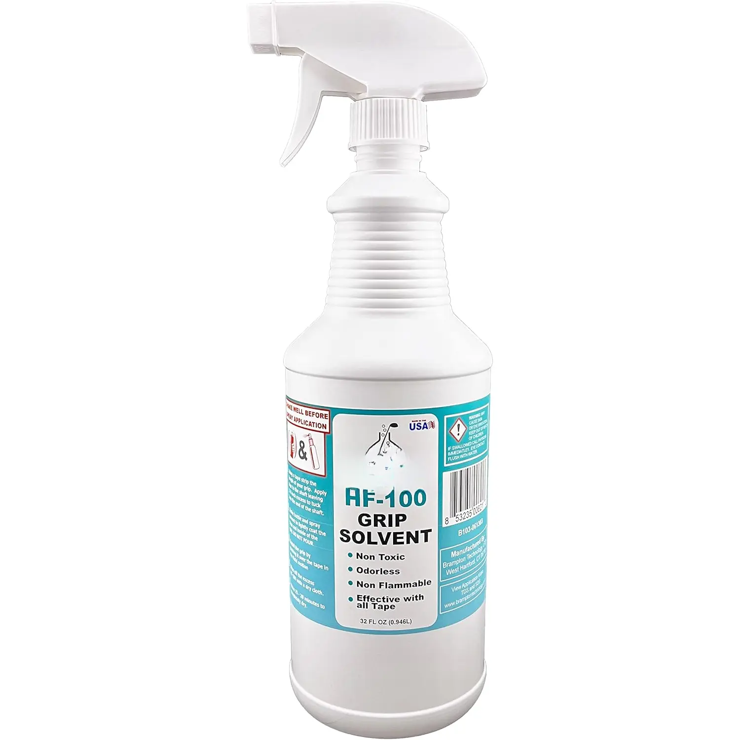 HF-100 Golf Grip Solvent for Regripping Golf Clubs & Golf Grip Repair - Non-Flammable & Odorless Solution