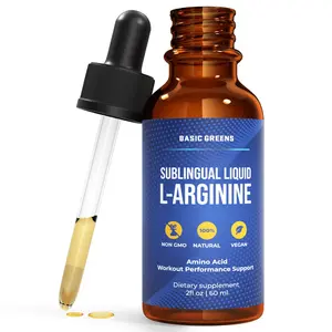 Basic Greens L-Arginine Supplement - Nitric Oxide Booster for Men & Women, Essential for Fitness Dietary, Health and Sports Nutrition, Acid Amino