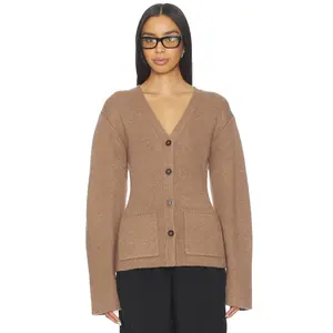 EAVES x Coco Sophie Structured Cardigan in Pecan