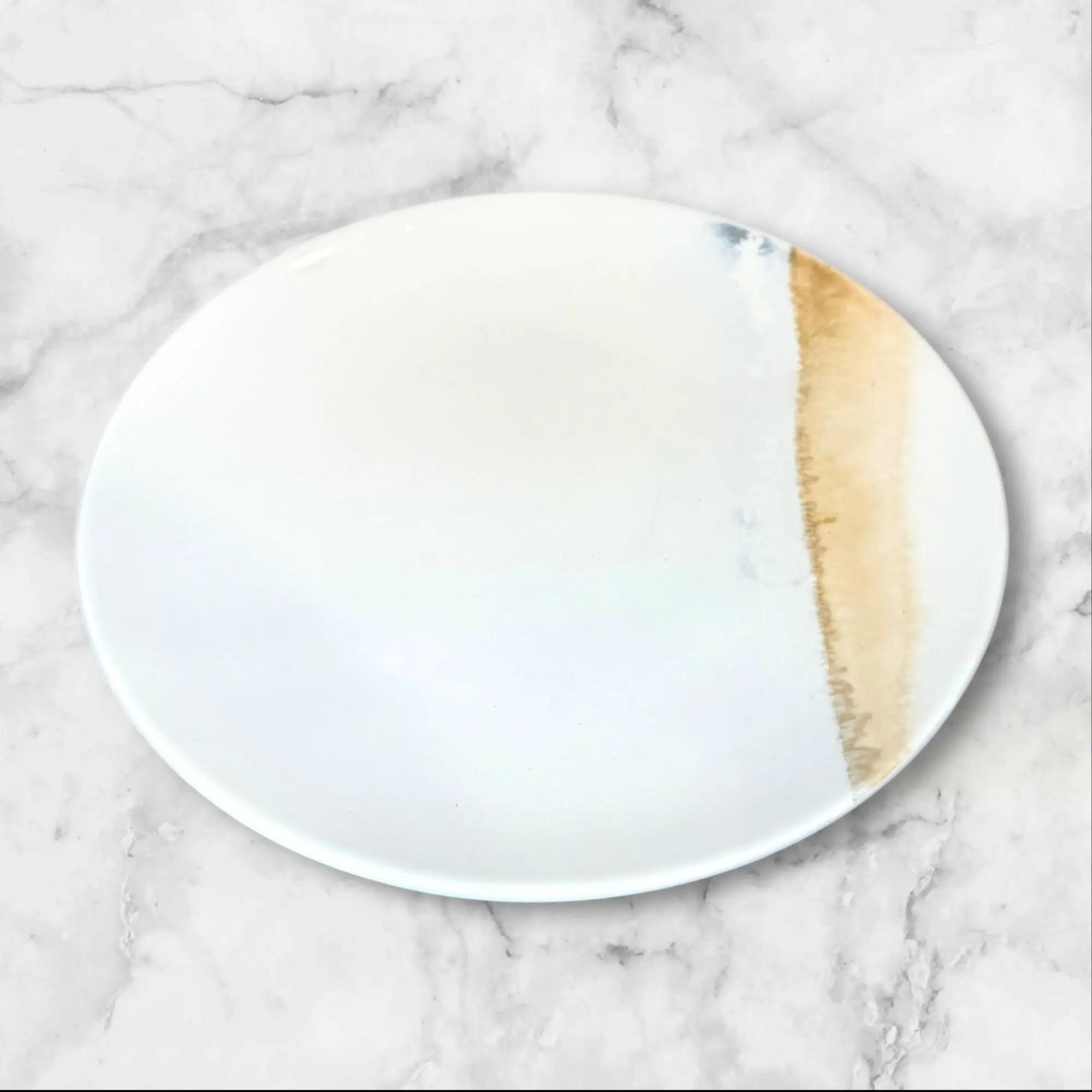 Lenox Watercolor Horizons Sand Luncheon Plates | Set of 5 | 9.375” | Good