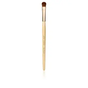Jane Iredale Eye Shader Brush - Light Brown Handle with Black Handle, Ideal for Eyeliner Application