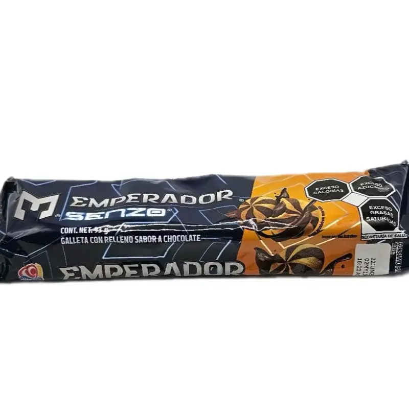 Emperador Senzo Mexican Chocolate - Galleta with Chocolate Filling - Snack Product Dessert Crunchy Sweet