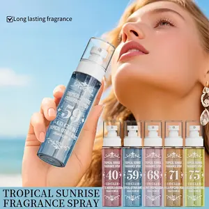 jasmine, vanilla, woody musk, orange, orange, black pepper, cypress, coconut, etc., 6 fragrances to choose from, hair, wrist, bedroom can be sprayed, can be stacked, suitable for men and women