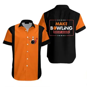 Make Bowling Great Again Bowling Hawaiian Shirt