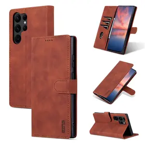 Full Coverage Anti-Drop Shockproof Phone Case, Fits Samsung Galaxy S26 Ultra S25 Ultra S24 Ultra S23 Ultra S22 Ultra, Durable Leather Protection