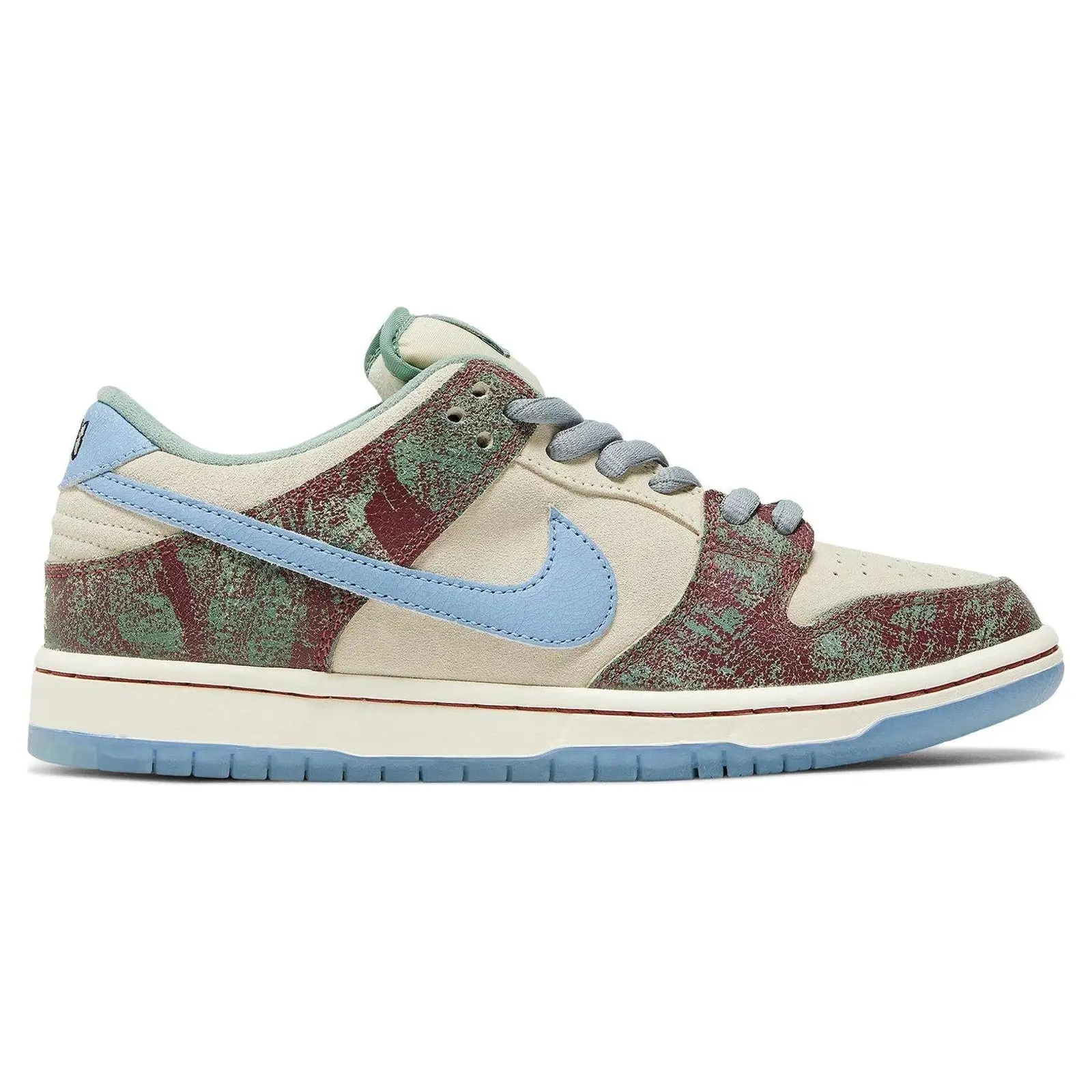 Nike SB Dunk Low Crenshaw Skate Club Men's Skate Shoes - Suede and Cracked Leather, 100% Authenticity Guaranteed, Us M 10, Us W 8.5