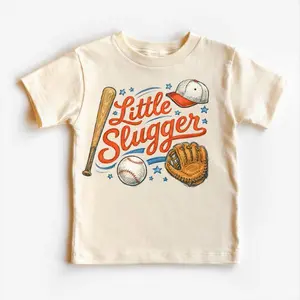 Little Slugger Baseball T-Shirt, Retro Sports Tee, Unisex Shirt, Youth Clothing, Boys baseball gifts, baseball t-shirts, sports clothing, baseball team gifts
