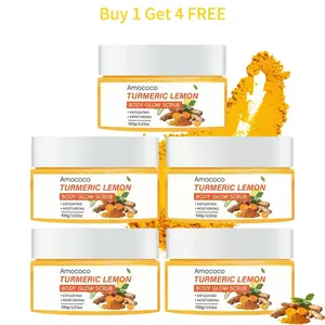 Turmeric Nourishing Scrub 100g - Buy 1 Get 4 Free. Infused with natural turmeric extract, it gently exfoliates while deeply moisturizing your skin, leaving it smooth, soft and radiant.