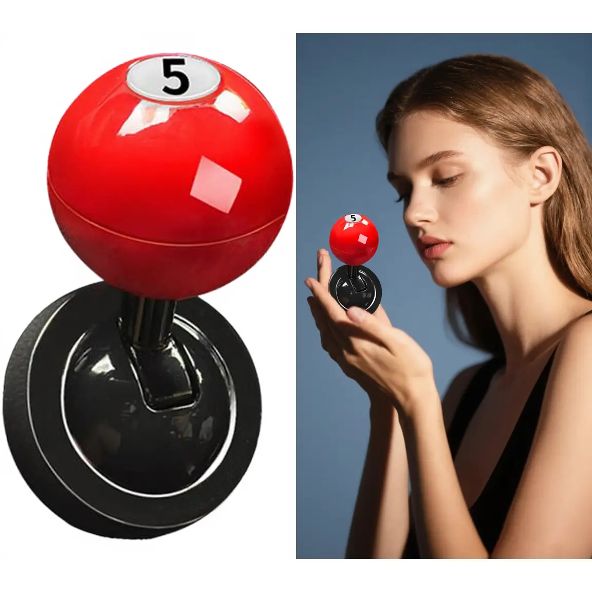 Car Engine Start Stop Button Knob - Billiard Ball Joystick Rocker Design, Wear-Resistant Interchangeable Car Interior Accessory, Father's Day Gift Idea, Car Accessories
