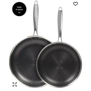 Sedona Kitchen Glidesteel Stainless Steel Nonstick 2- Pc. Frypan Set