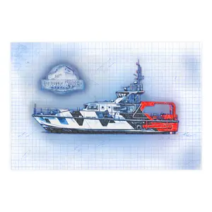 Jurassic Essex Poster | Matte Nautical Wall Art, Blueprint Style