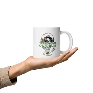 Troop Four Twenty - Blaze Your Own Trails White Glossy Mug - Cannabis Themed 420 Weed Novelty Gift novelty mug reusable drinkware funny gift