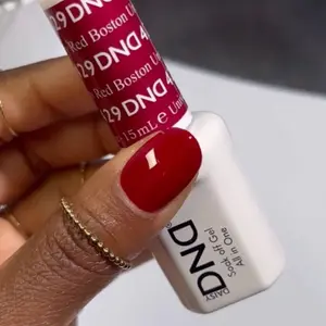DND 429 Boston University Red Gel and Lacquer Duo nail care nail art