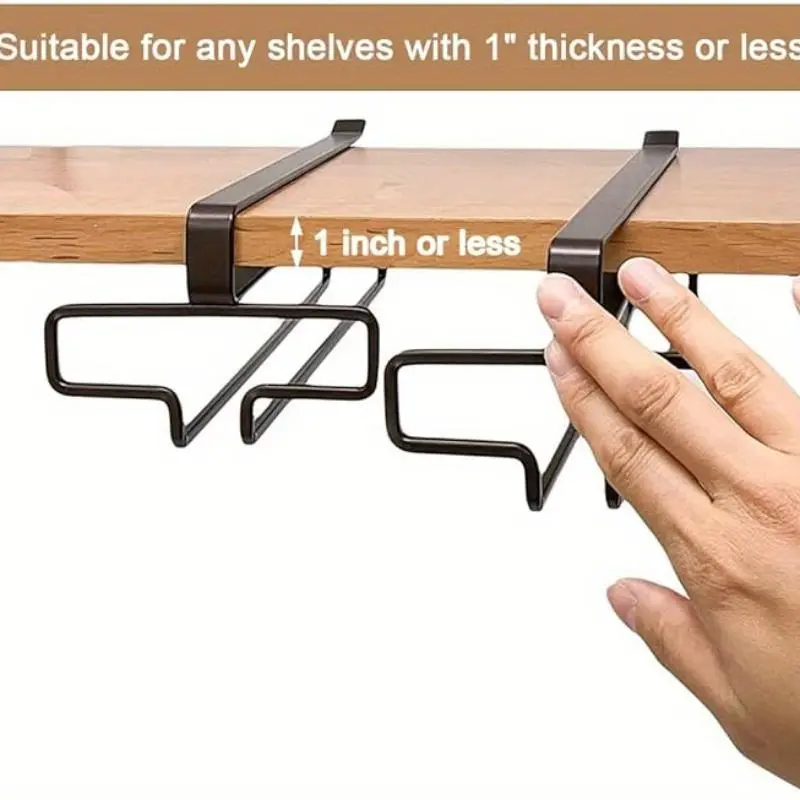 Ambry Cup Holder Without Perforation Upside Down Waterlogging Glass Cup Holder Hanging Wine Cup Storage