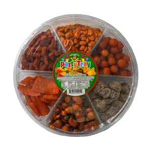 El Super Leon Party Tray Mango Chamoy Nuez con Chile & Saladitos Mixed Variety Pack Chilli Snack Candies