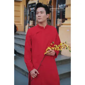 Red Men Ao Dai | Vietnamese Traditional Outfit O58