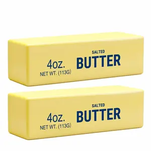 2-Pack Slow-Rise Butter Stick Toys, Stress Relief Pressure Ball, Realistic Food Texture Fidget Toy, Slow Rising Squishies, Squishy Stress Relief, Party Gift, 2 Pieces