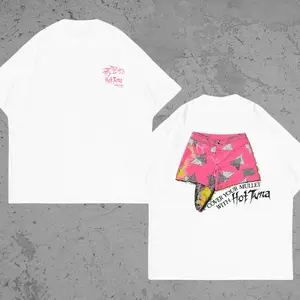 Retro Cover Your Mullet With Hot Tuna Printed Unisex Oversized T-Shirt, Gifts for Husband, for Dad, Trending Us Streetwear, Viral on Tiktok Shortsleeve Casual Crewneck Menswear