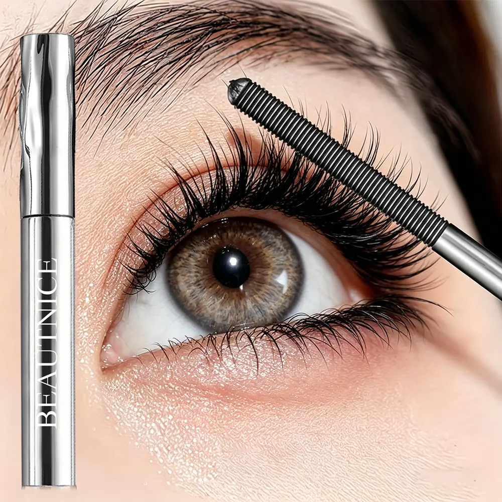 BEAUTNICE Waterproof Volumizing Mascara, Cosmetic Makeup Product - Water Resistant, Long-Lasting Formula for Bold, Dramatic Eye Lashes