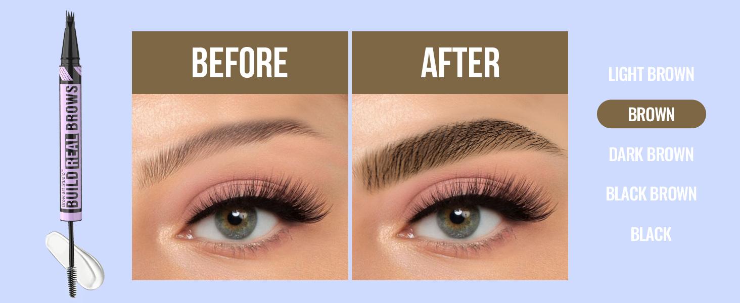 iMethod Eyebrow Pen and Eyebrow Gel - Brow Pen 2-in-1 Eyebrow Pencils for Woman with Micro-Fork Tip and Brow Gel Clear, Fuller Eyebrows, Stay All Day Makeup Cosmetic iMethod Eyebrow Pen and Eyebrow Gel - Brow Pen 2-in-1 Eyebrow Pencils for Woman with Micro-Fork Tip and Brow Gel Clear, Fuller Eyebrows, Stay All Day Makeup Cosmetic