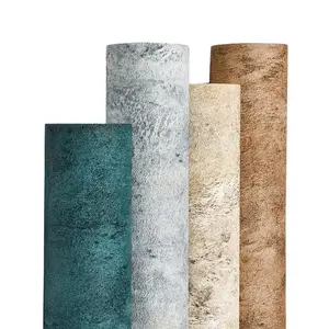 Self-Adhesive Vintage Cement Wallpaper for Bedroom, Nordic Industrial Style Wall Stickers, PVC Home Decor for Living Spaces, Decorative Wallpaper, Concrete Wallpaper