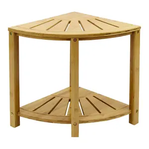 Sorbus Bamboo Corner Shower Bench