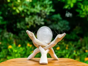 Clear Quartz Sphere, Clear Quartz Crystal, Natural Crystal Ball Home Decor, Healing Crystal Quartz, Crystal Gift
