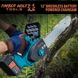 Timber Wolf Tools 12-inch Cordless Chainsaw Kit