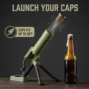 3D Printed Mortar Beer Bottle Opener, 330ML Mortar Bottle Opener, Fun Pop-Up Bottle Opener, Ideal for Home, Bar, Parties, Sports Events