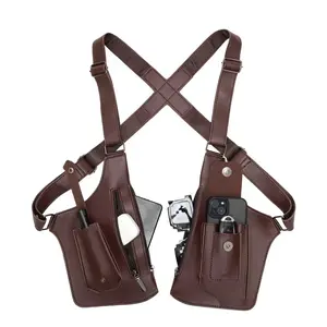 Adjustable Underarm Shoulder Bag for Men and Women-  Leather Care Cleaning Cream-Anti-theft Hidden Storage for Cell Phones and Other Hunting and Outdoor Gear, Premium Leather Casual Crossbody Bag