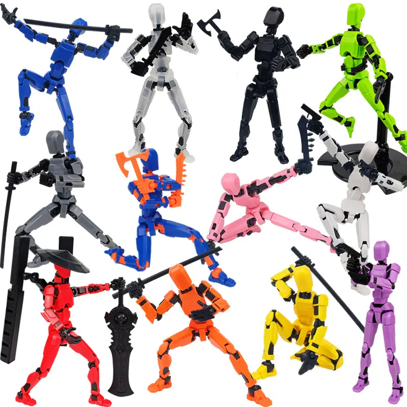 Interactive Multi-Joint Action Doll Toy, 13 Movable Joints Robot Mannequin Set, Creative Birthday Gift for Fun Play