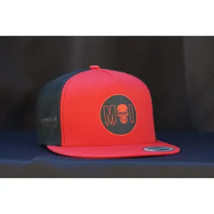 Monster Impressions Skull Flat Bill Trucker Cap YP Classic Snapback Hat 6006