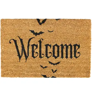 Halloween doormat, Bats Door mat, Halloween Decorations, Welcome Mat, Funny Door mat, Bat Doormat