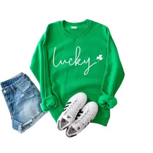 St. Patricks day sweatshirt - Women's Saint Paddy's day outfit - Cute Saint Paddy's day wear - Lucky Sweater - Shamrock Top -33