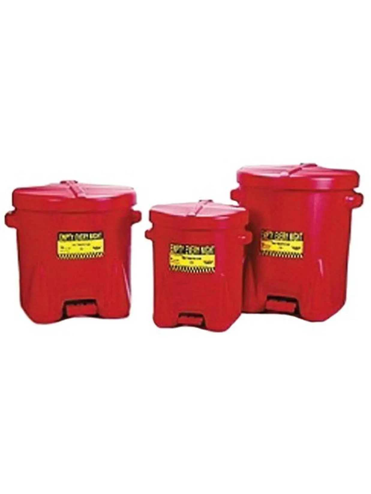Eagle Mfg 258-937-FL 14 Gal. Polyethylene Plastic Oily Waste Can - Oiler, Solvent Storage Use, 18 in. Depth, 21 in. Height, 22 in. Width, Single Unit, Chemicals