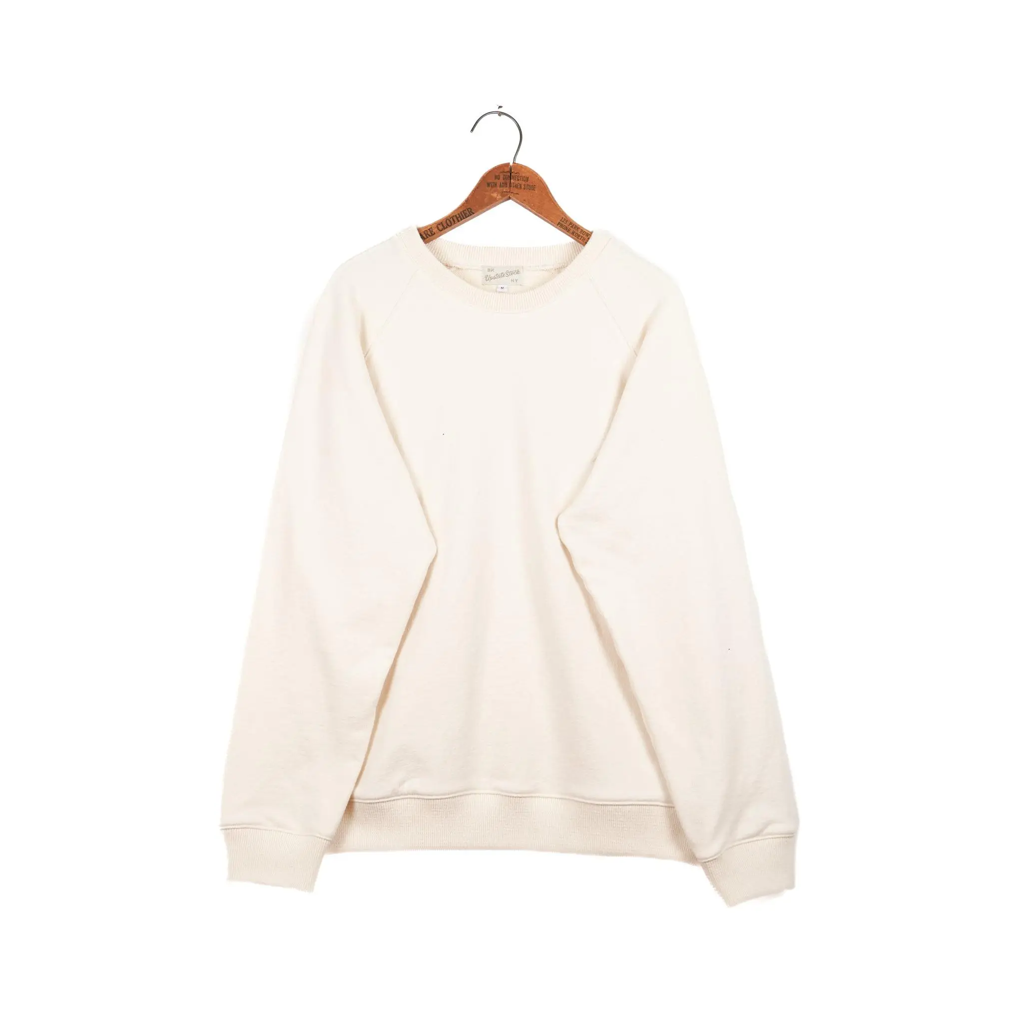 Amagansett Beach Upcycled Terry Cotton Sweater - Ecru