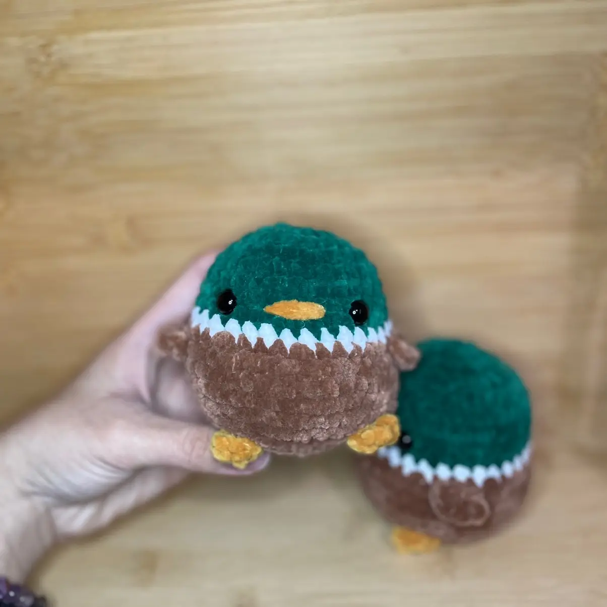 Crochet Mallard Duck Plushie