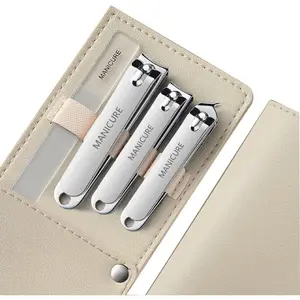 Heavy-Duty 4 PCS Nail Clippers Set with Case,Sharp High-Carbon Steel Blades for Hard Nails,Portable Grooming Tool for Men & Women,Great Christmas Gift,Stocking Stuffers Idea