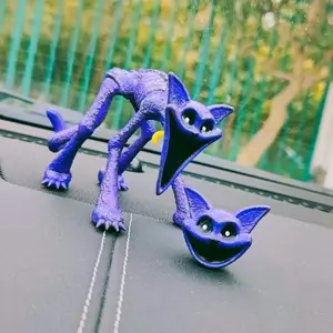 Smiling Critter CatNap Figures Poppy Time Purple Cat Sculpture Anime Figurines Statues Livingroom Decoration Desk Accessories