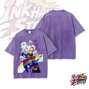 Weather Report is a main character in JoJo's Bizarre Adventure Part 6, Stone Ocean.--Short Sleeve Cotton Unisex Retro wash Tee