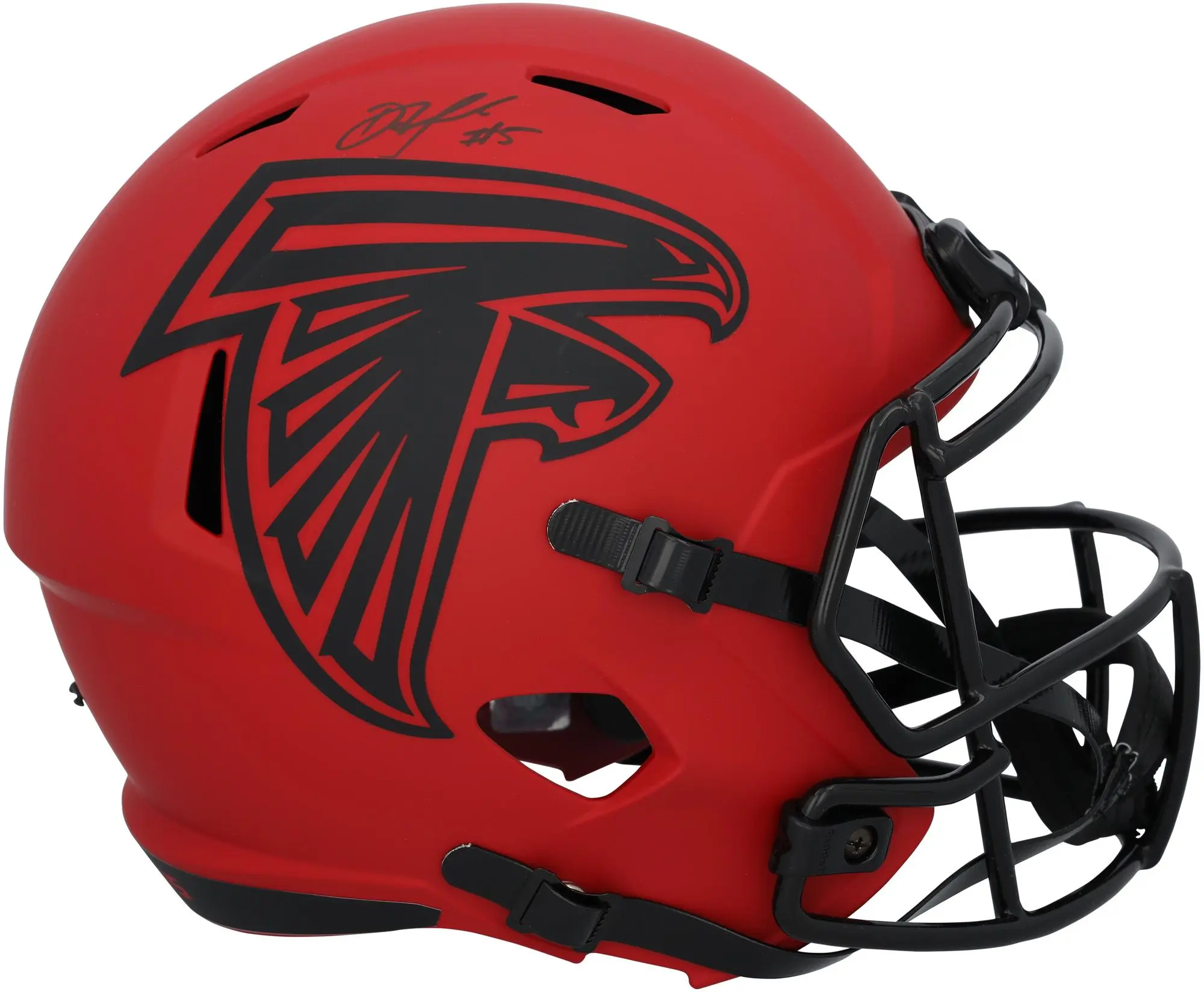 Drake London Atlanta Falcons Autographed Riddell Rave Speed Replica Helmet - Fanatics Authentic Certified