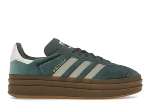Adidas Gazelle Bold Mineral Green Velvet Women's