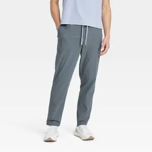All In Motion Men's Stretchy Fabric 360 Lifestyle Drawstring Pants, Outdoor Professional Sports Garment with Pocket