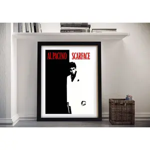 Scarface Movie Poster, Al Pacino Poster, Gangster Movie Poster, Movies Retro Posters