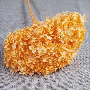 Preserved Hydrangea In orange color, Preserved Hydrangea,  Dried Hydrangea, Preserved Flowers, Dried Flowers, Real Flowers, Wedding Flowers