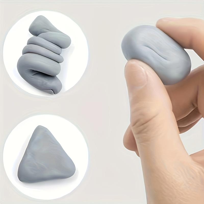 2PcsLarge professional sketch eraser, high viscosity flexible rubber, precise artistic painting and correction, suitable for artists and students， for Painting and Blending, Gray, Ideal for Charcoal and Pencil Creations