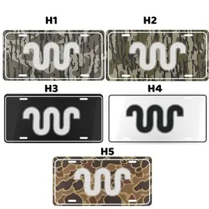 Waylon Jennings Camo License Plate, 12" x 6" Aluminum Vanity Tag for US Vehicles, best gift, Old School Bottomland Camo/ Duck Camo/ Woodland Camo Vanity Plate