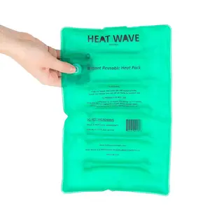 Heat Wave Green Reusable Heat Pack Medical Grade Large - Instant Relief, Made In USA